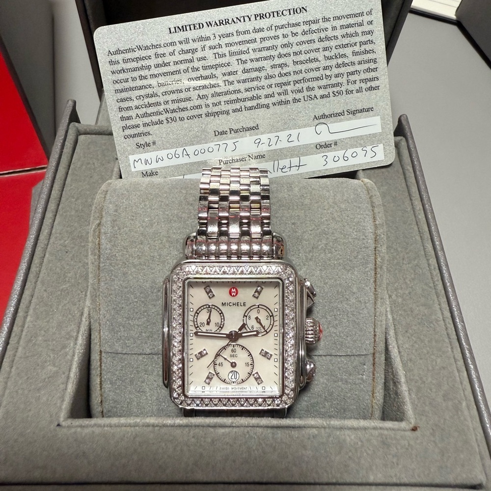 Michele deco watch